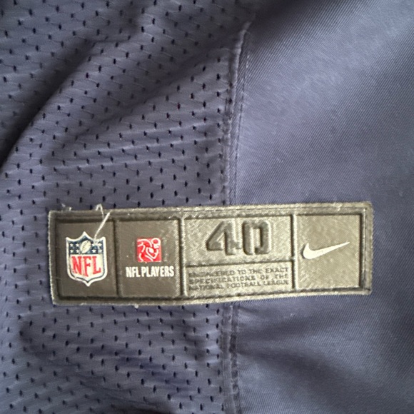 Nike Navy and White Men's Jersey - Picture 3 of 6